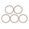 thumbnail image 1 of 5pcs Red Car Vehicle Universal Silicone O-Ring Sealing Gasket Washer 90mm x 3.5mm, 1 of 6