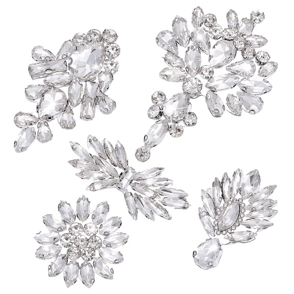 5pcs Rhinestone Applique Patches