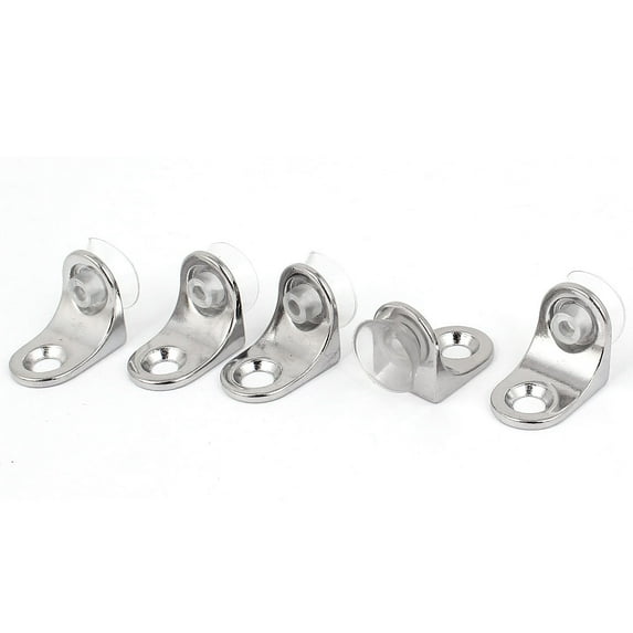 5pcs Right Angle 90 Degree Glass Shelf Suction Cup Fixing Support Clip Bracket