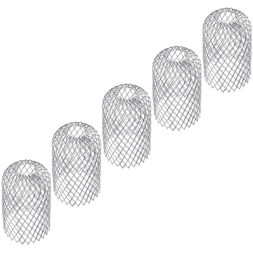 5pcs Roof Gutter Guards Stainless Steel Leaves Filters Gutter Downspout Protectors