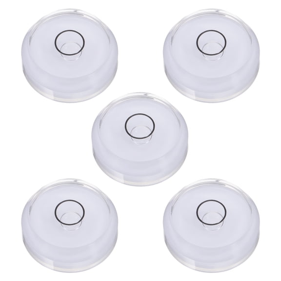 5pcs Round Bubble Level 30x10mm Mini Circular Bullseye Spirit Levels, Blue