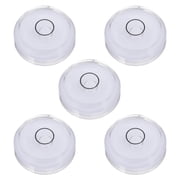 5pcs Round Bubble Level 30x10mm Mini Circular Bullseye Spirit Levels, Blue