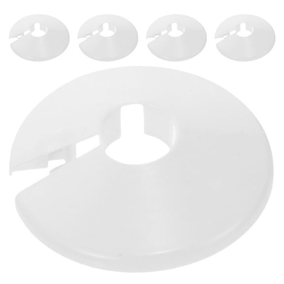 OUNONA PVC White Pipe Covers for Hiding Unsightly Pipes Easy to Install 5Pcs