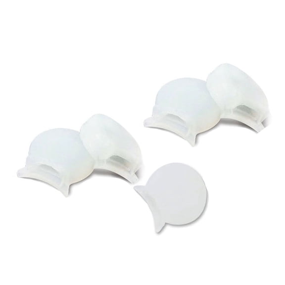 5pcs Rubber Clarinet Thumb Rest Cushion Finger Protector Finger Cover for Wind Instrument Parts C01A (White)