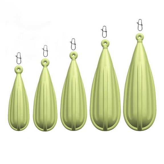 5pcs Rubber Fishing Casting Plug Practice Set for Skill Improvement