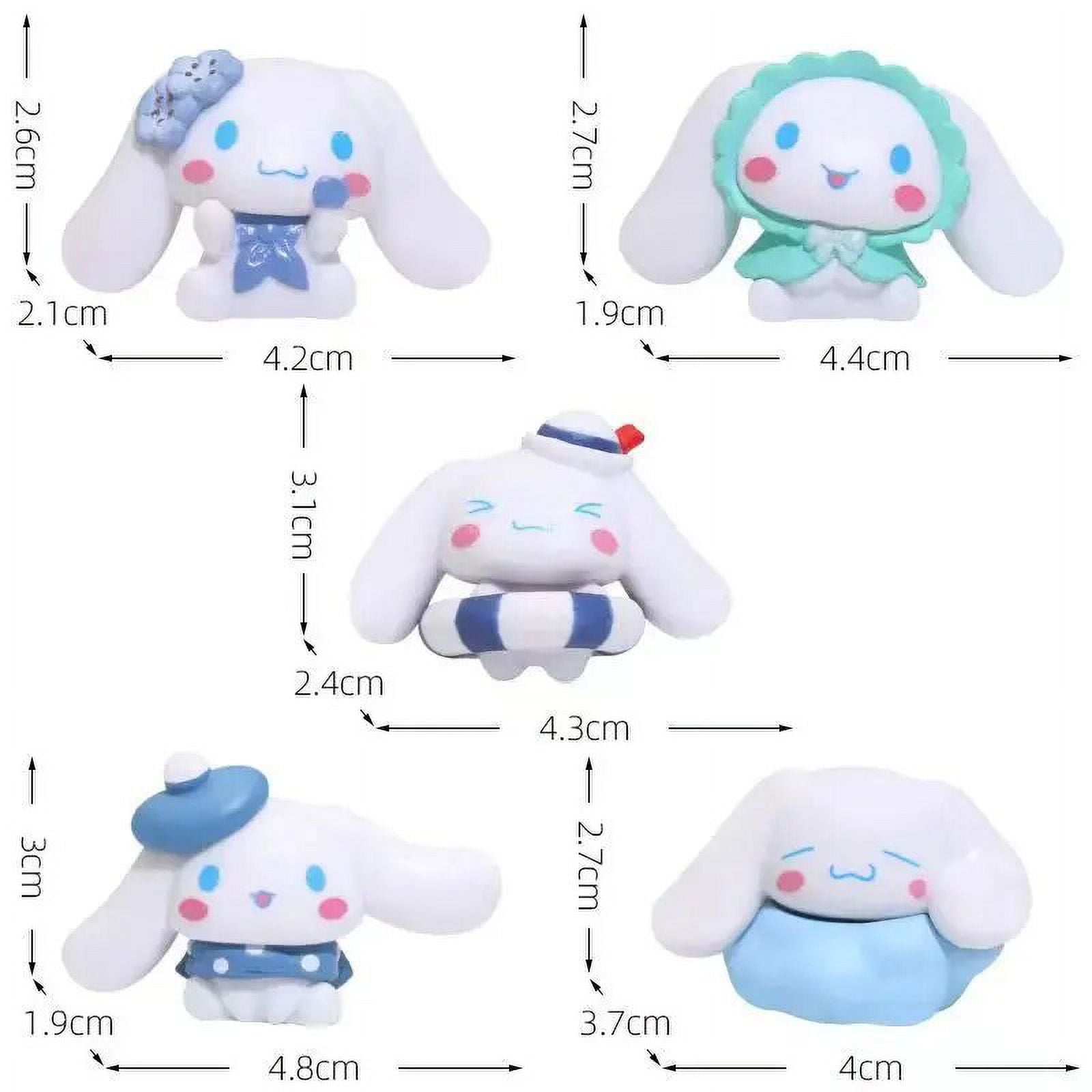 5pcs Sanrio Anime Figures Kuromi Figure Pochacco Model Cinnamoroll Toys ...