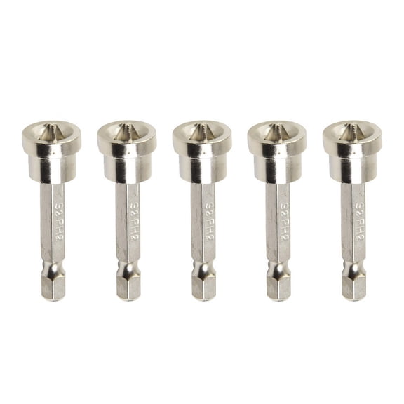 5pcs Screw Positioning Bit, Magnetic Positioning Screwdriver Bit, Drywall Screwdriver Bit 50mm Woodworking Screw Hex Shank
