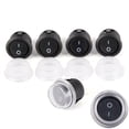 thumbnail image 1 of 5pcs/Set Car 12V Round Rocker Boat Toggle SPST ON/OFF Switch + Waterproof Cover, 1 of 9