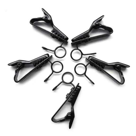 5pcs/Set Crocodile Metal Microphone Clip Wireless Microphone Clip Lavalier Bag Clip