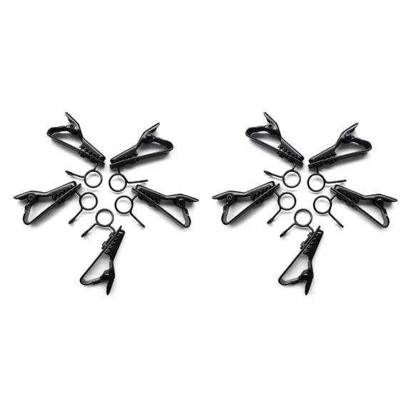 5pcs/Set Crocodile Metal Microphone ClipW1re1essMicrophone Clip Lavalier Bag Clip