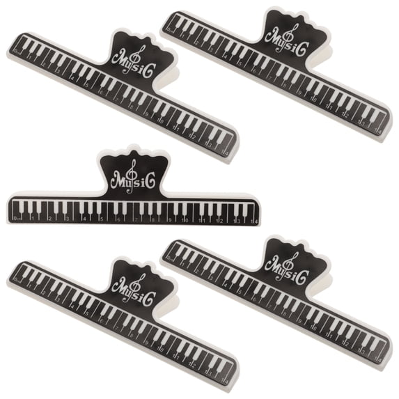 5pcs Sheet Music Holder Clip Piano Music Score Clip Music Page Clip Holder Clamp