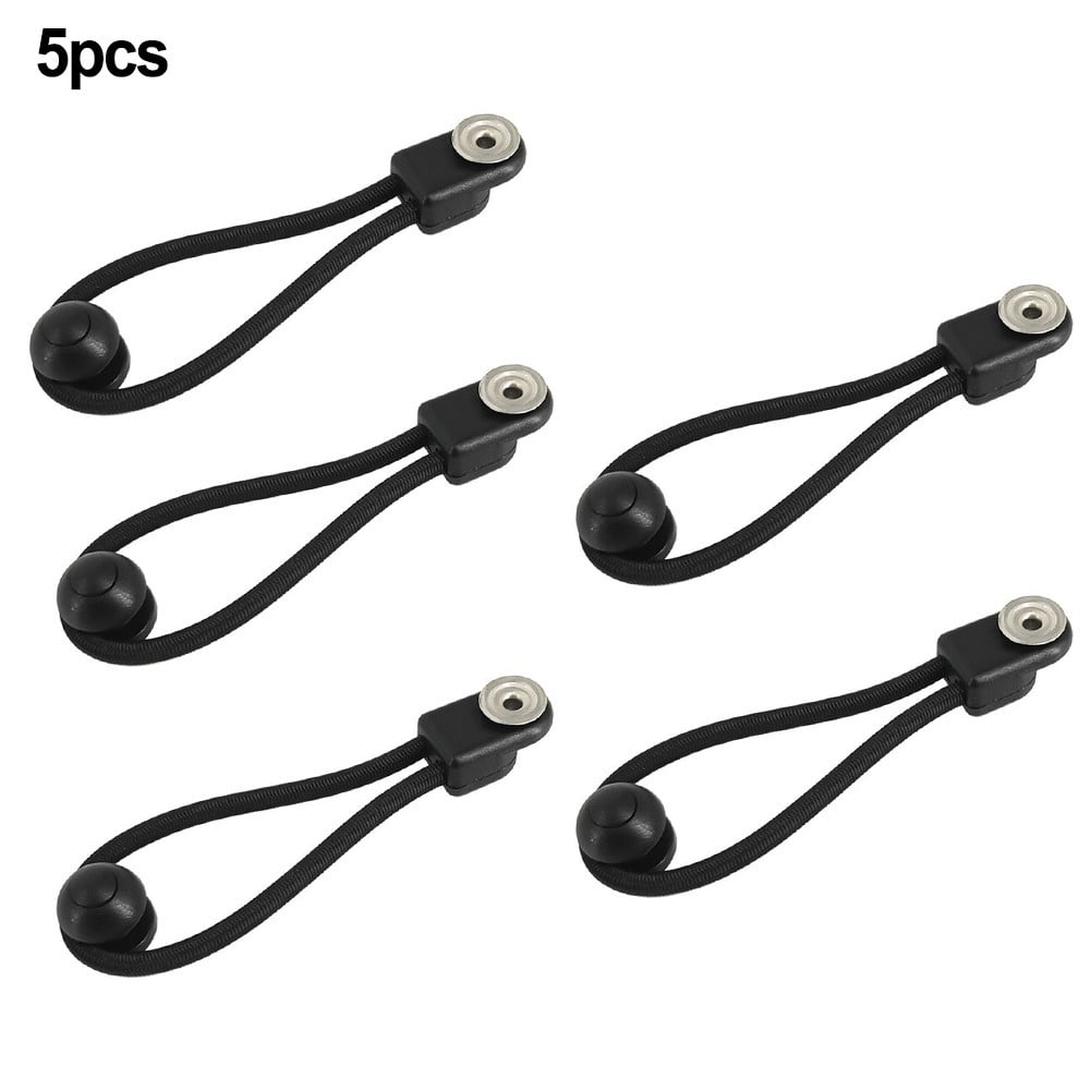 5Pcs Shock Cord Fastener Bungee Cord Clip With Knob For Tent Boat Yacht