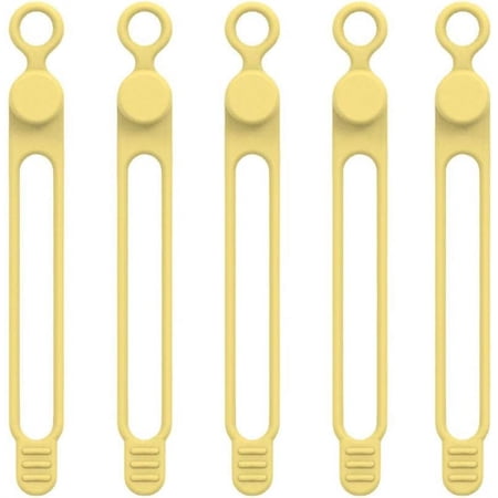 5Pcs Silicone Cable Straps Wire Organizer for Earphone Phone Charger Audio Cord Ties Fastening Organizer Cable Reusable Cable