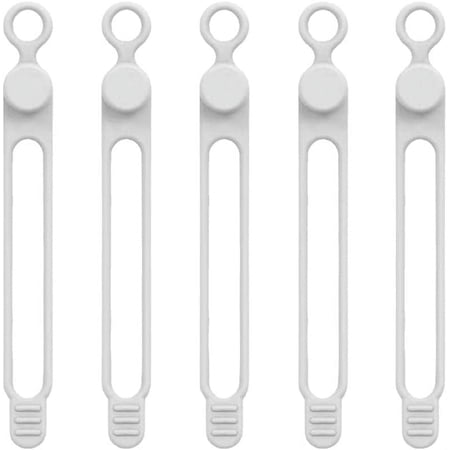 5pcs Silicone Cable Straps Wire Organizer for Earphone Phone Charger Mouse Reusable Organizer Cord Ties Fastening Cable G8P3 Win