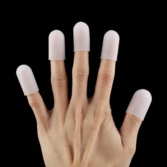 5pcs Silicone Finger Protector Thumbs Cover Fingertip Gloves for Heat Cooking Baking Barbecue B,Finger Protector, Finger Protector Kitchen