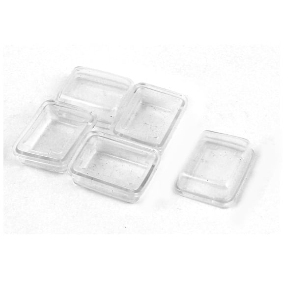 Uxcell 5 Pcs White Clear Silicone Waterproof Rocker Switch Protect Cover Rectangle Cap