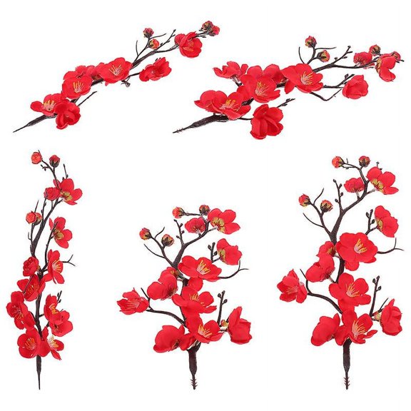 5pcs Simulated Wintersweet Flower Adorns