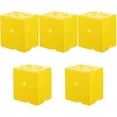 thumbnail image 1 of ETEREAUTY Etereaauty ABS Yellow Cheese Keeper Stylish and Practical for Fridge 5Pcs, 1 of 8