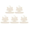 thumbnail image 1 of TEHAUX Clothes Hangers Khaki Wood 5Pack 9.1X8.1X0.08In, 1 of 6
