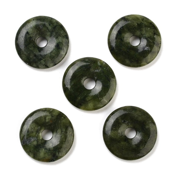 5pcs Southern Pendants Donut/Pi Disc 30x6mm Hole: 6mm