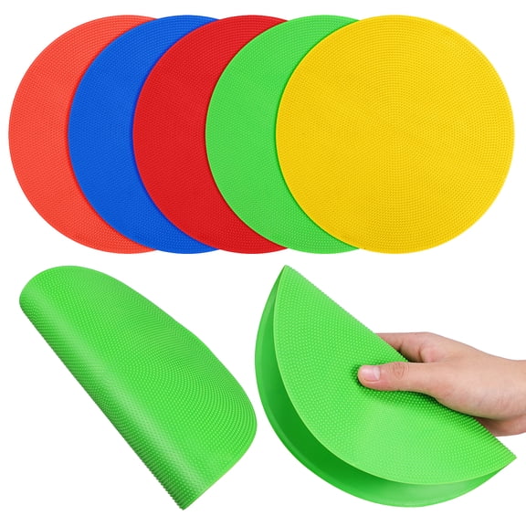 5pcs Flat Spot Markers Floor Dots for Speed, Agility & Sports Training, Field Markers and Training Pads