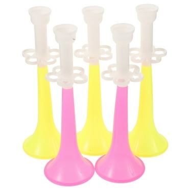 5pcs Stadium Horn Plastic Trumpet Noisemakers for Sporting Events Graduation Games Sports Funny Trumpet Props Stadium Football Game Horn Noisemakers