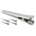 thumbnail image 1 of COSMOBETTY Memo Holding Clip Stainless Steel 5Pcs 4.5x0.8x0.7in, 1 of 7