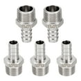 thumbnail image 1 of 5pcs Stainless Steel Barbed Fitting 1/2" to 1/2" Hose ID Hose Fitting, 1 of 7