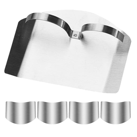 STRANDCHIC Stainless Steel Guard for Chopping and Dicing, 5 Pieces Kitchen Safety