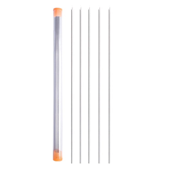 5pcs Stainless Steel Fishing Rigging Needle Baiting Needle Driller Fishing Tackle Hollow Earthworm Hooking Needle