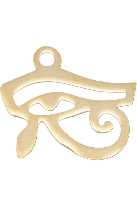 5pcs Stainless Steel Golden Egyptian Eye of Horus Pendant Wedjat Eye Pendant Ancient Egypt Protection Jewelry Amulet Necklace