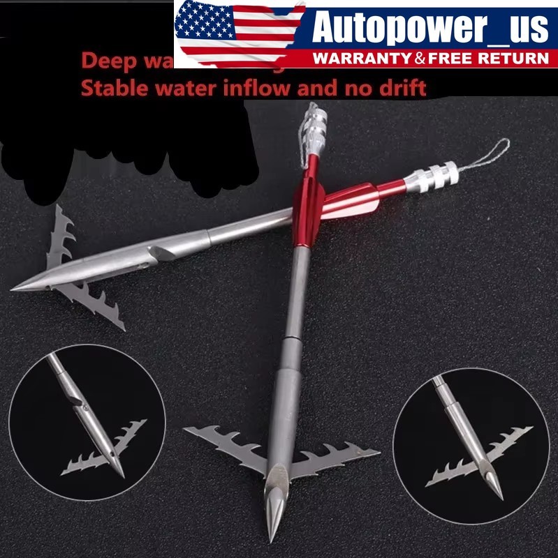 5pcs Stainless Steel Swim Bladder Fishing Arrows Darts Slingshot Shooting Tools
