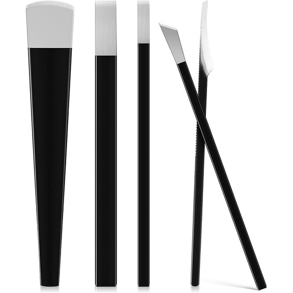 5pcs Stainless Steel Toenail Knife Tools with Storage Bag Nail Knives Cuticle Remover for Feet Ingrown Toe Nail