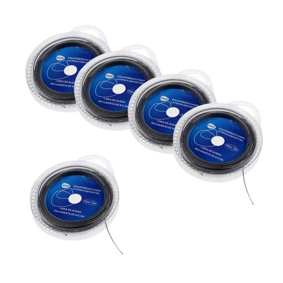 5pcs Stainless Steel Wire Leader Trace Fishing Line Accessories 70lbs