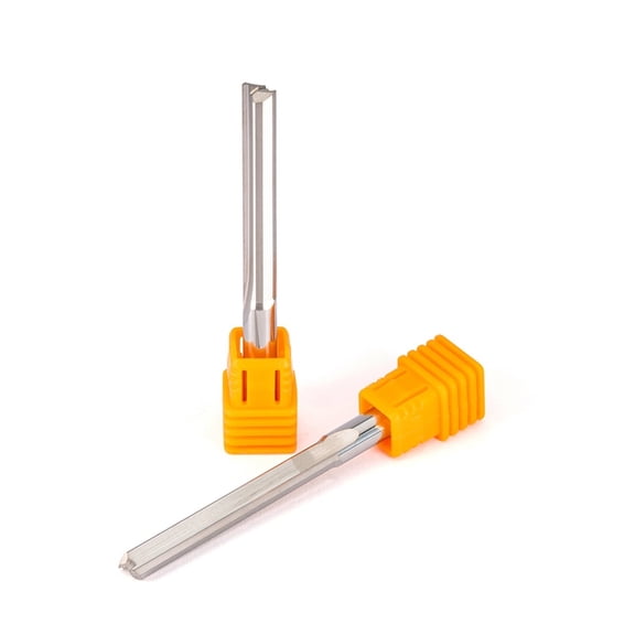 5pcs Straight Slot Milling Cutter CNC Machine Tool 2 Flute Milling Cutter Tungsten Carbide 6mm x 42mm Bits Cutting