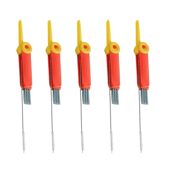 5pcs Straw Brush Multi-Function Cup Cover Gaps Brush for Kids Bottle and Nipple Cleaning