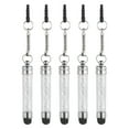 thumbnail image 1 of 5pcs Stylus Pen for Touch Screens Mini Crystal Diamond Capacitive Pens for Universal All Touchscreen Device, White, 1 of 6