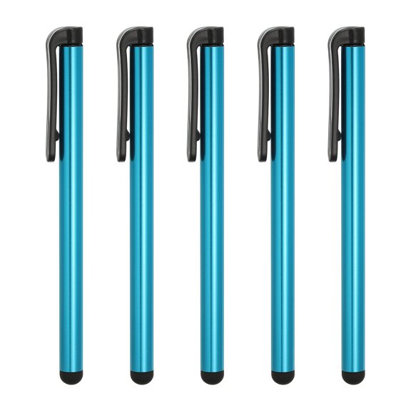 5pcs Stylus Pens for Screens Universal Capacitive Stylus Pencil for All Capacitive Screen Device Light Blue