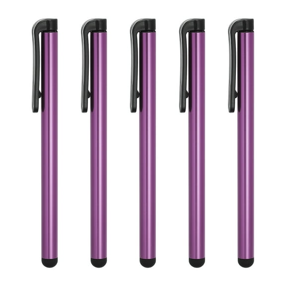 5pcs Stylus Pens for Screens Universal Capacitive Stylus Pencil for All Capacitive Screen Device Purple