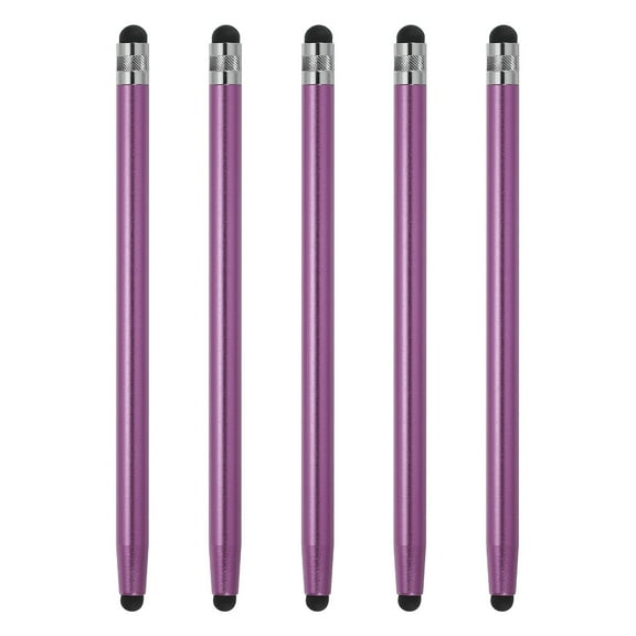 5pcs Stylus Pens for Touch Screens Capacitive Stylus Universal Tablet Pen, Purple