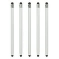 thumbnail image 1 of 5pcs Stylus Pens for Touch Screens Capacitive Stylus Universal Tablet Pen, White, 1 of 6