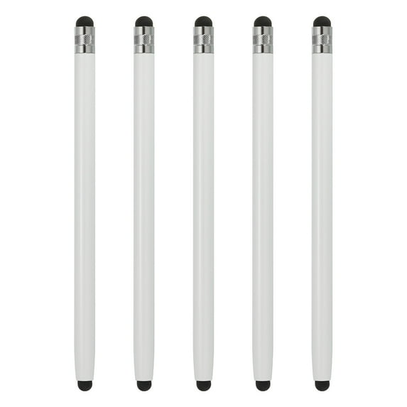 5pcs Stylus Pens for Touch Screens Capacitive Stylus Universal Tablet Pen, White
