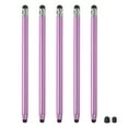 thumbnail image 1 of 5pcs Stylus Pens for Touch Screens with 2 Extra Tips Capacitive Stylus Universal Tablet Pen, Purple, 1 of 6