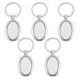 5pcs Sublimation Keychain DIY Key Ring Blank Key Chain Metal Key Ring