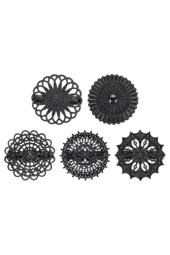 5pcs Sweater Clips Set, Retro Cardigan Clips, Vintage Dress Shirt Collar Brooch for Women Shawl Coats, Dark Gray