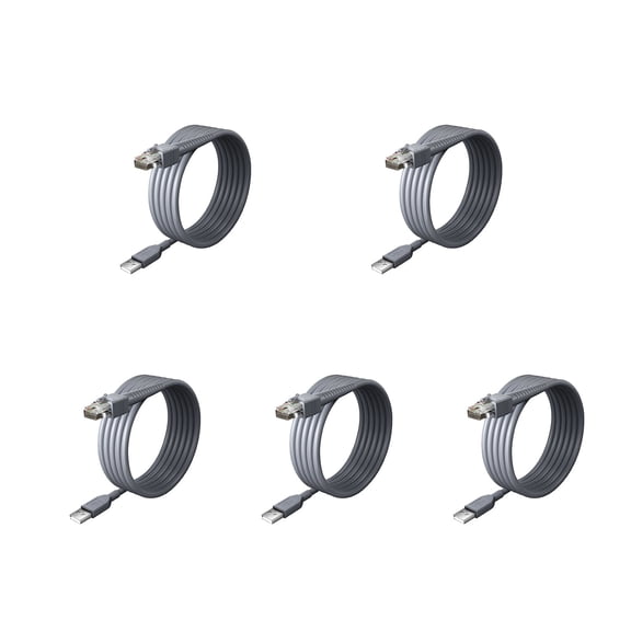 (5pcs) Symbol Ls2208 USB Cable,USB A To Cable For Symbol Ls2208ap LS1203, LS2208/AP, LS2207, LS4008I, LS4208, LS3008, LS3408, LS3408-FZ, LS4278, LS3478, LS3578 USB Cable 2m