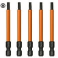 thumbnail image 1 of 5pcs T20 Torx Security Bit Set, S2 Steel Torx Screwdriver Sets 1/4” Hex Shank Torx Security Tamper Proof Resistant Impact Driver Bit Set, 1 of 9