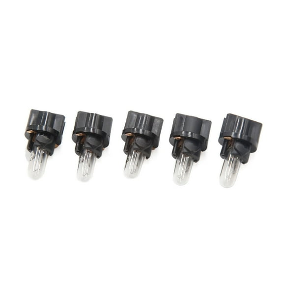 Unique Bargains 5pcs DC 12V T5-V2 Amber Dashboard Indicator Signal Light for Car Internal