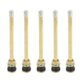 thumbnail image 1 of Unique Bargains 5pcs TR574 Commercial Valve Stem Tubeless Vacuum Tyre Valve Stem Gold Tone for Bus Truck, 1 of 5