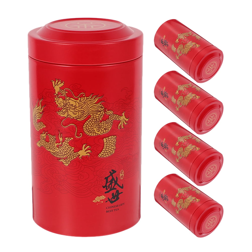 5pcs Tea Canister Tea Storage Can Candy Canister Tea Coffee Bean ...